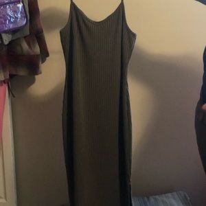 Olive green dress